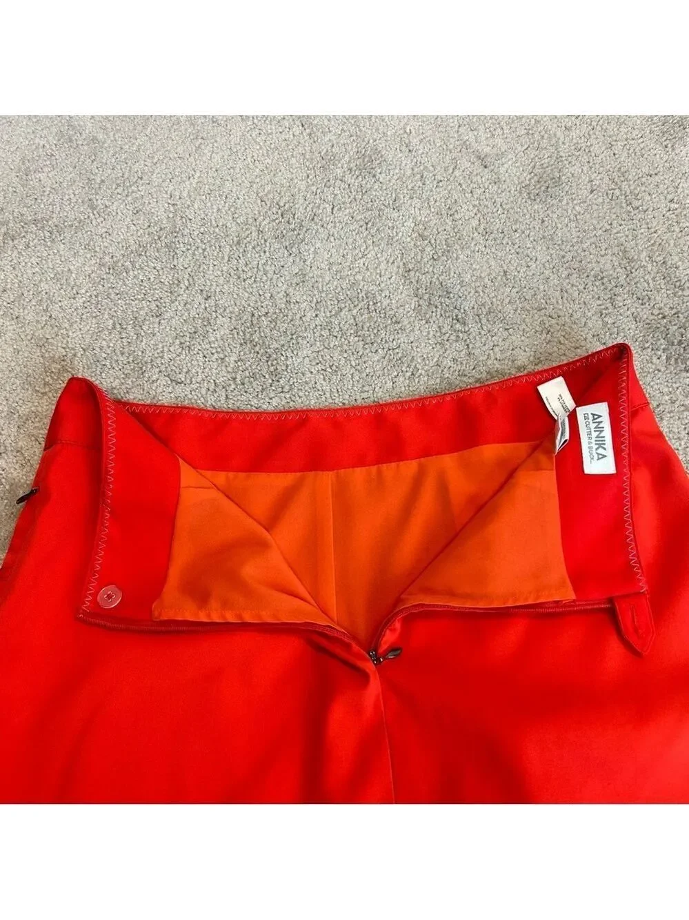 Cutter & Buck Annika Golf pleated mini skort skirt Red orange 6 NWOT